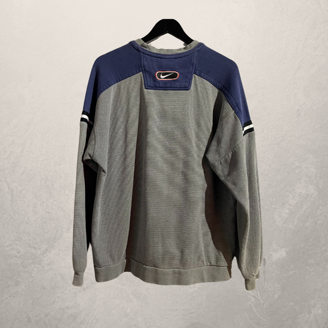 Vintage Nike blauwe trui M