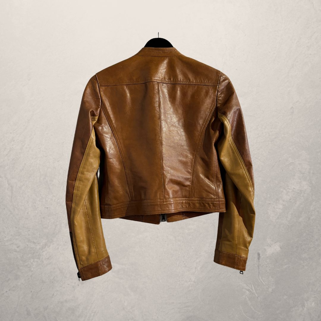 Vintage Prada Camel leather jacket S