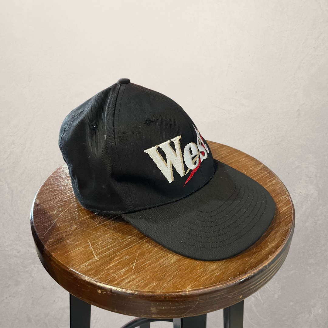 Vintage West black wash cap OS
