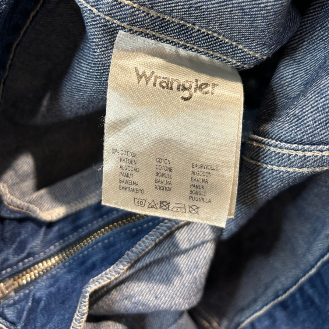 Vintage Wrangler mid blue denim jacket XS