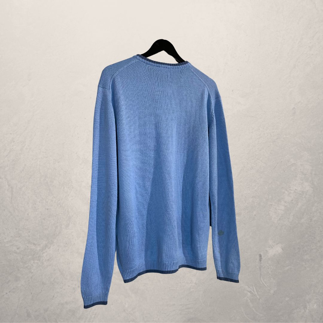 Vintage YSL blue monogram jumper L