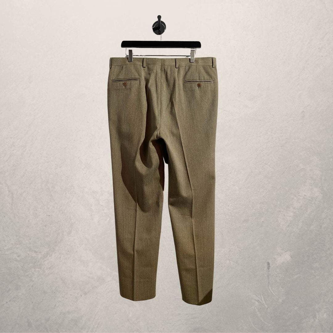 Vintage beige wollen broek XL