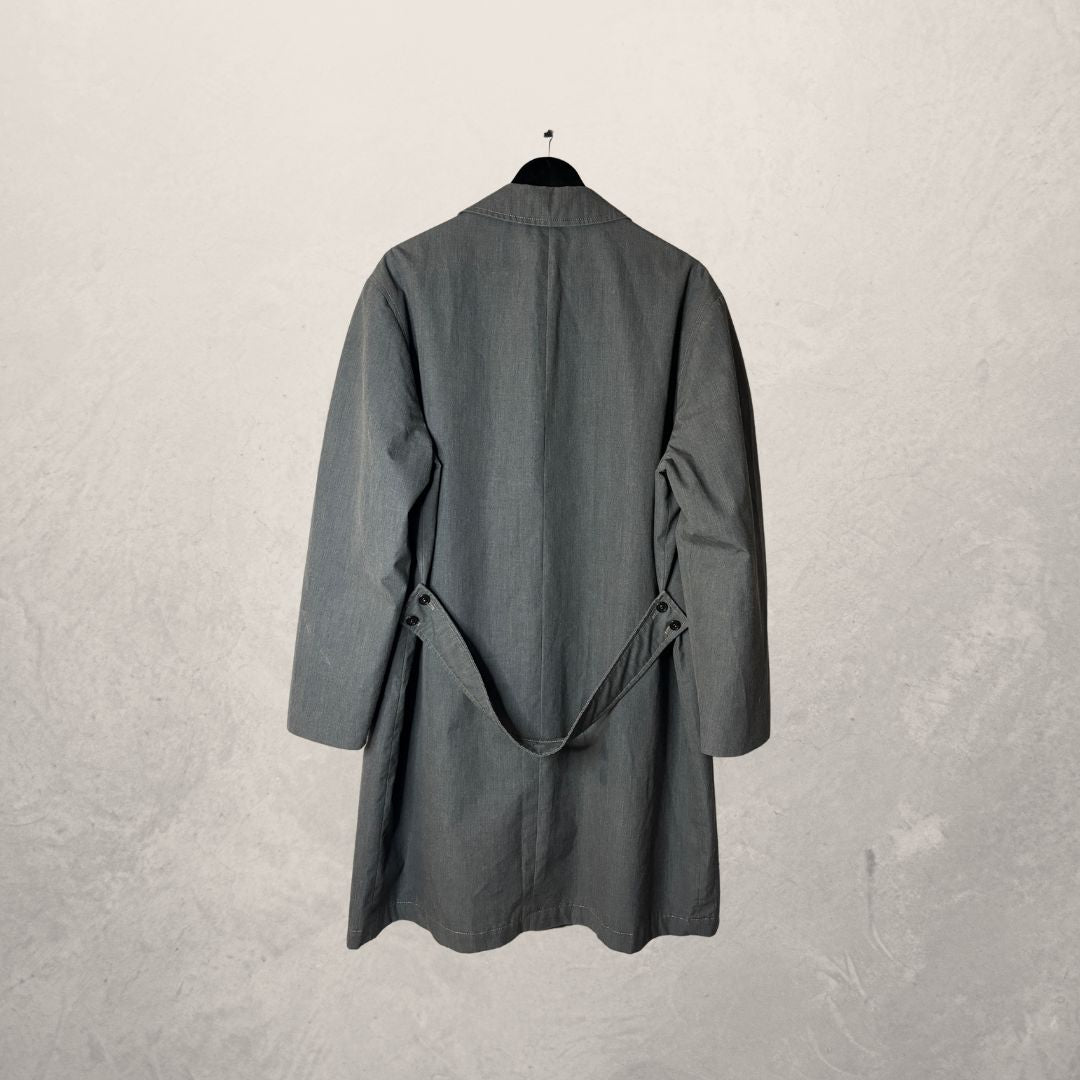 Vintage grey trench coat L