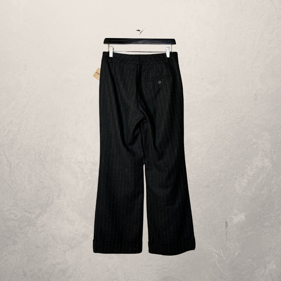 Vintage grijze wollen broek M