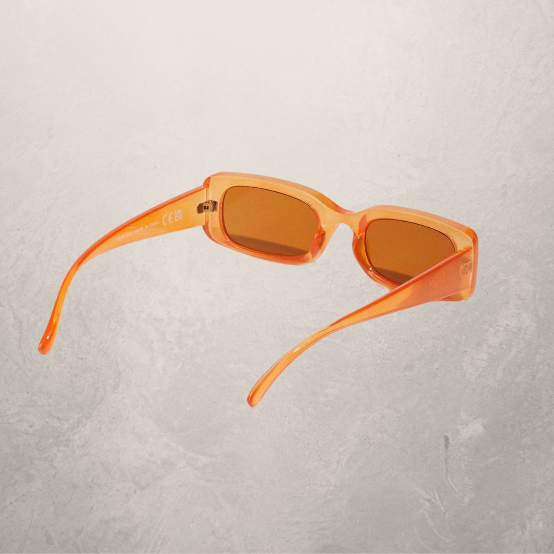 Vintage orange transparent sunglasses