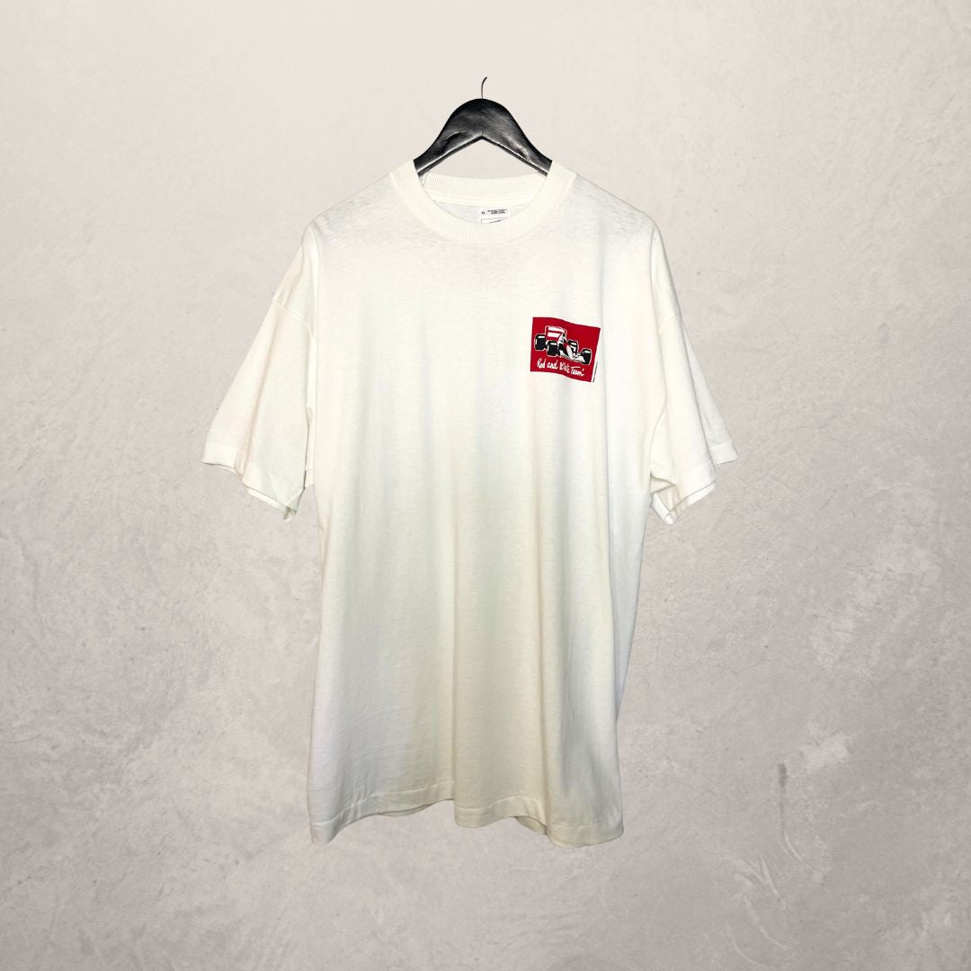 Vintage red and white team T-shirt XL
