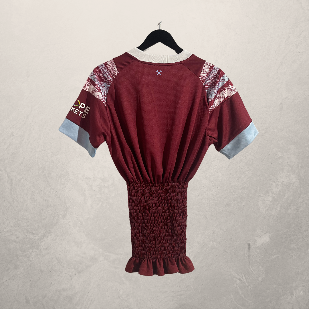 Westham bordeauxrode gerouelde jersey OS- van @Home_is_a_Runway