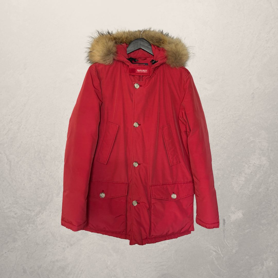 Woolrich rode winterjas S