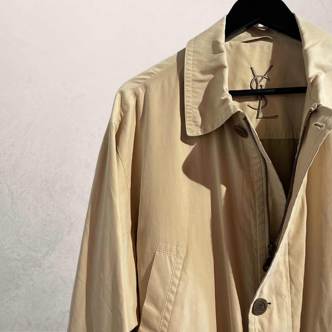 YSL Vintage beige trenchcoat XL