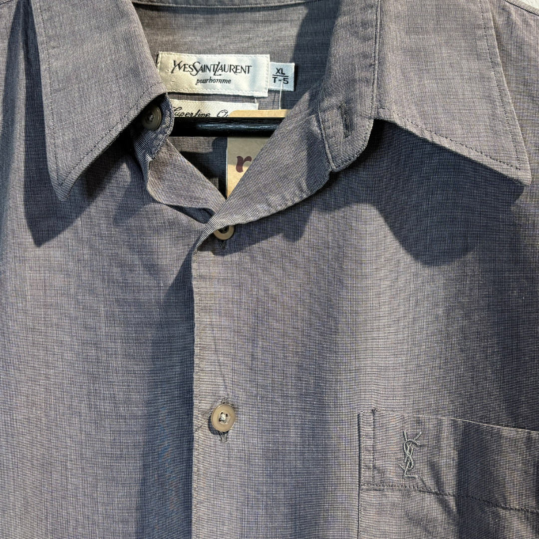 YSL grijs 100% katoenen shirt L