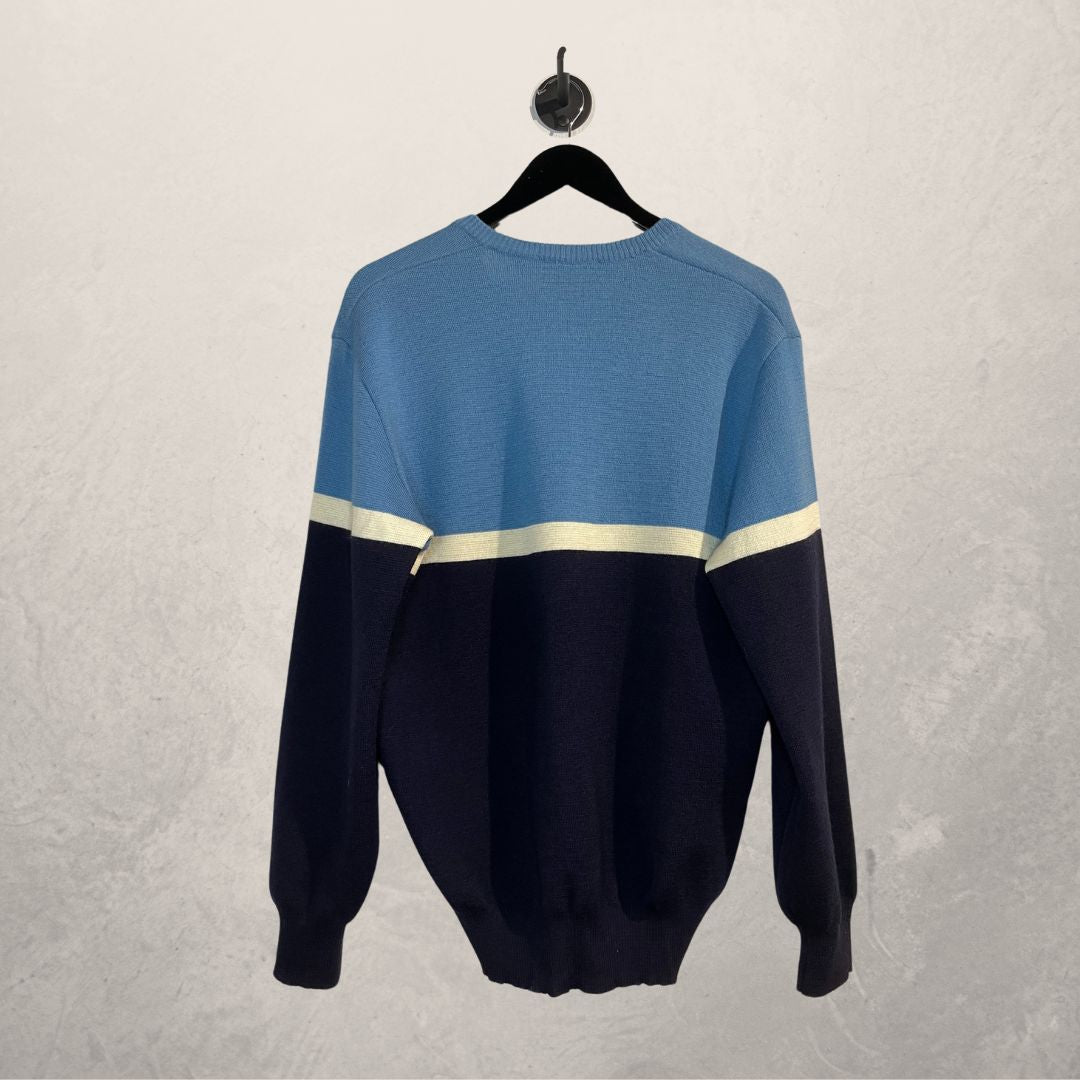 YSL marineblauwe wollen trui XL