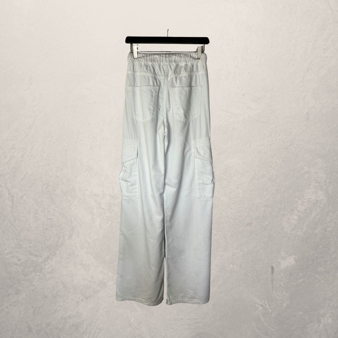 Yaya white cargo pants XS/S