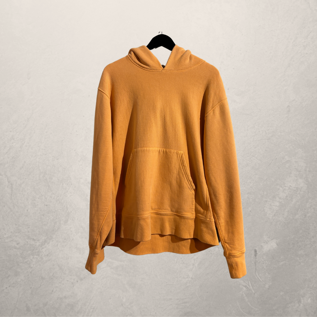 Yeezy seizoen 3 zachte oranje fleece hoodie S