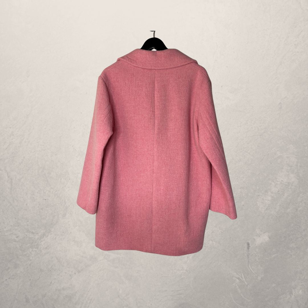 Zara pink midi coat S/M