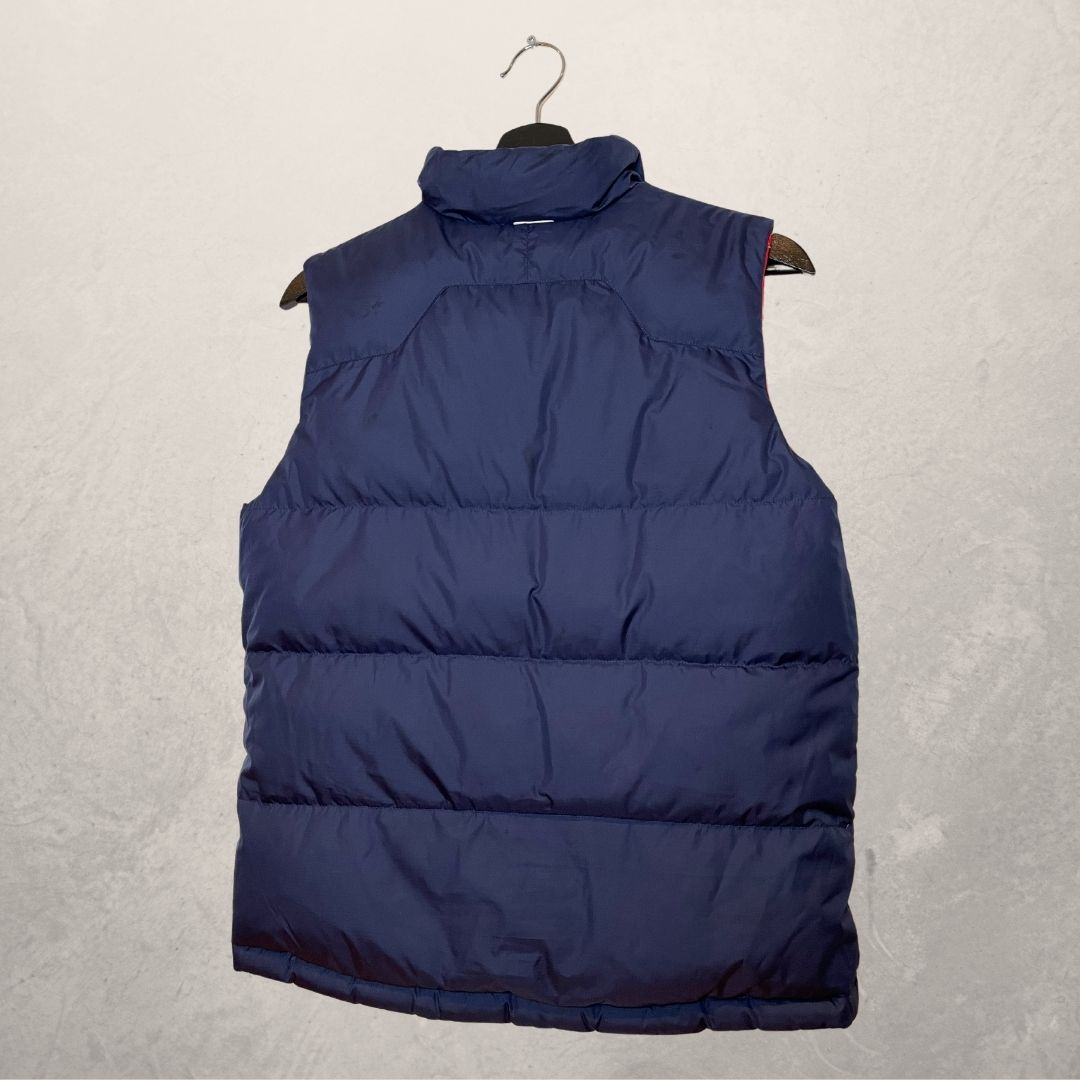 VINTAGE RALPH LAUREN down feather reversible puffer polo vest SIZE XS