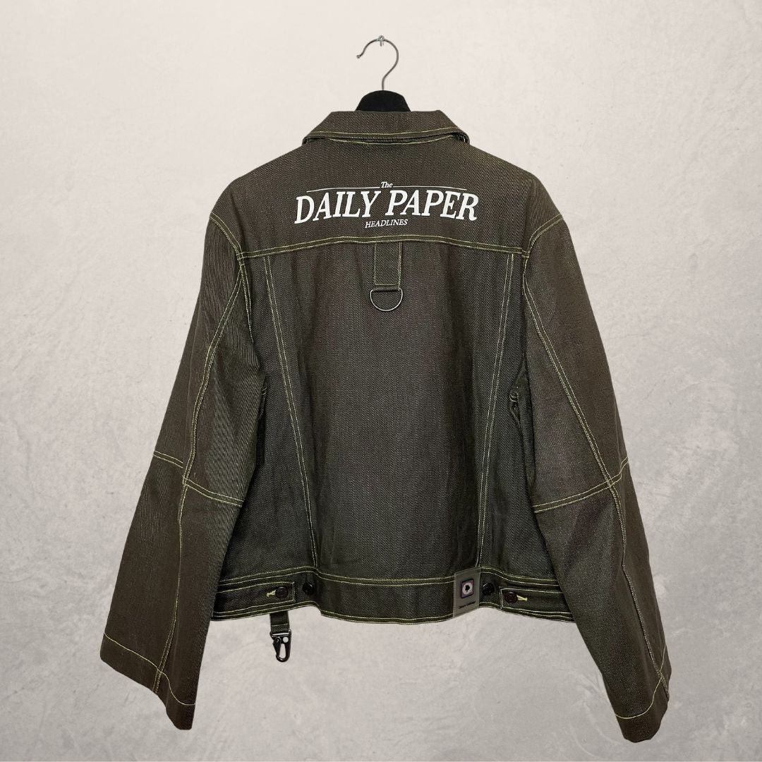 DAILY PAPER heat sensitive denim jacket SIZE LARGE