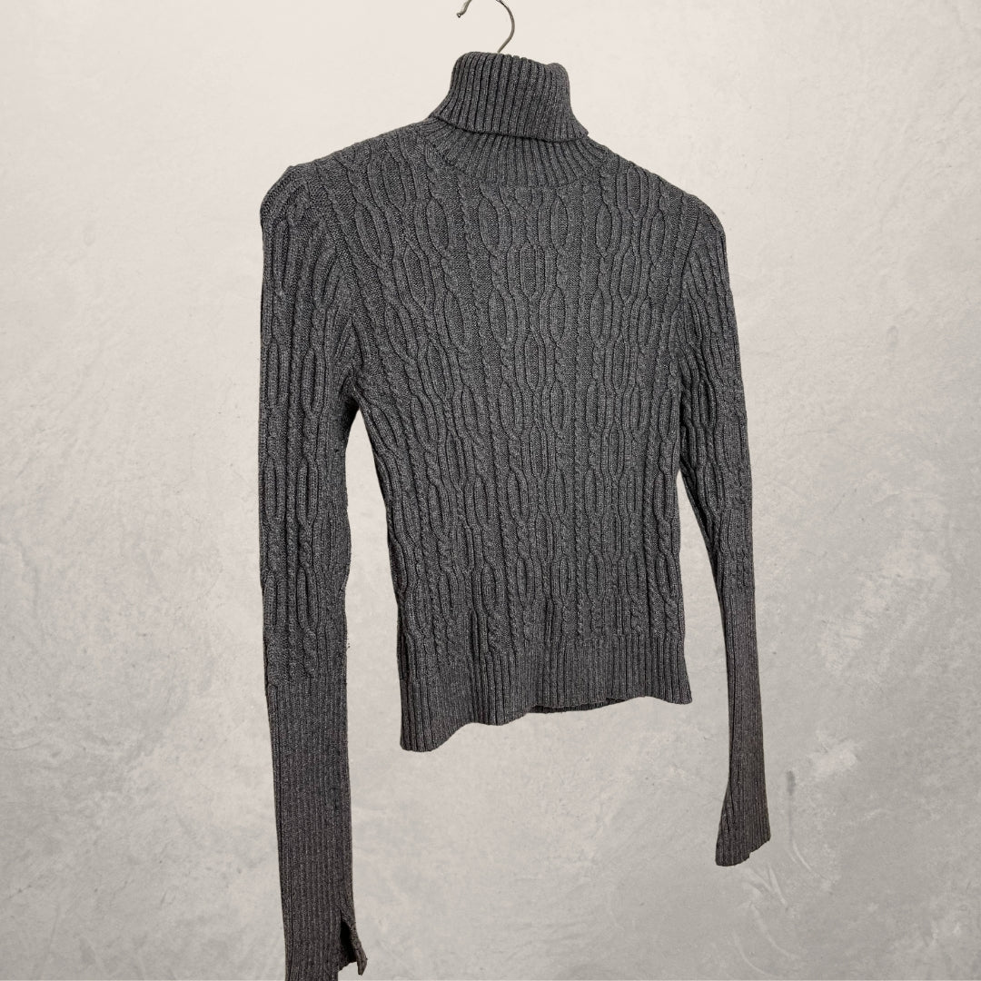ZARA grey turtle neck knit top SIZE SMALL