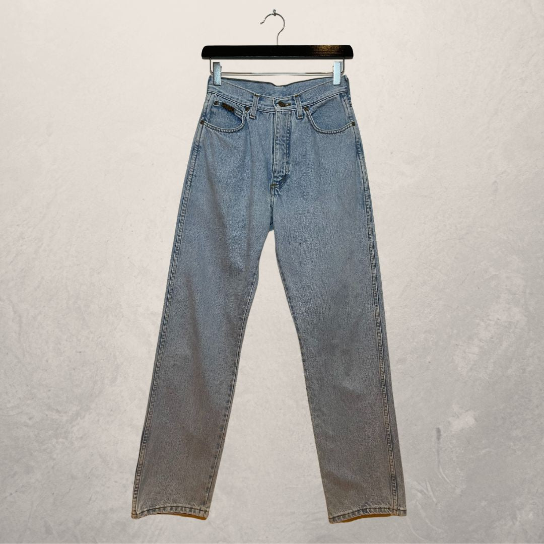 WRANGLER lichtblauwe wassing jeans met hoge taille MAAT 26