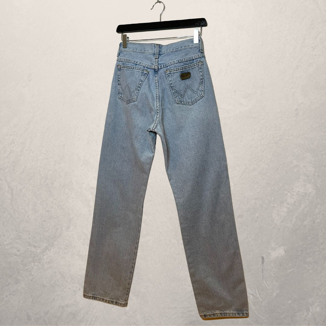 WRANGLER lichtblauwe wassing jeans met hoge taille MAAT 26