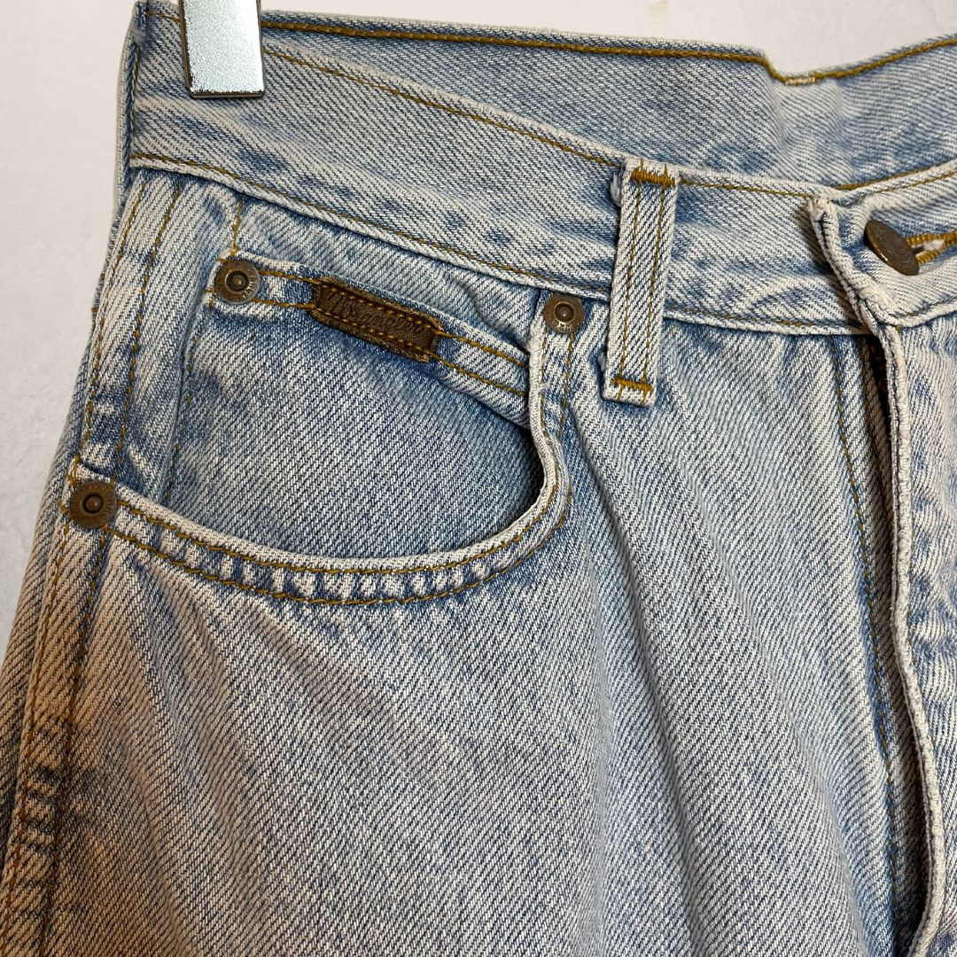 WRANGLER lichtblauwe wassing jeans met hoge taille MAAT 26