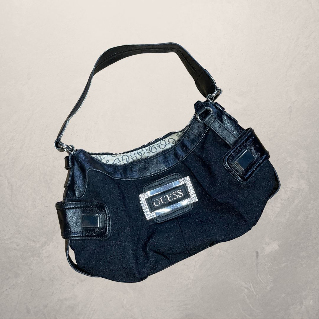 GUESS Y2K leren schoudertas