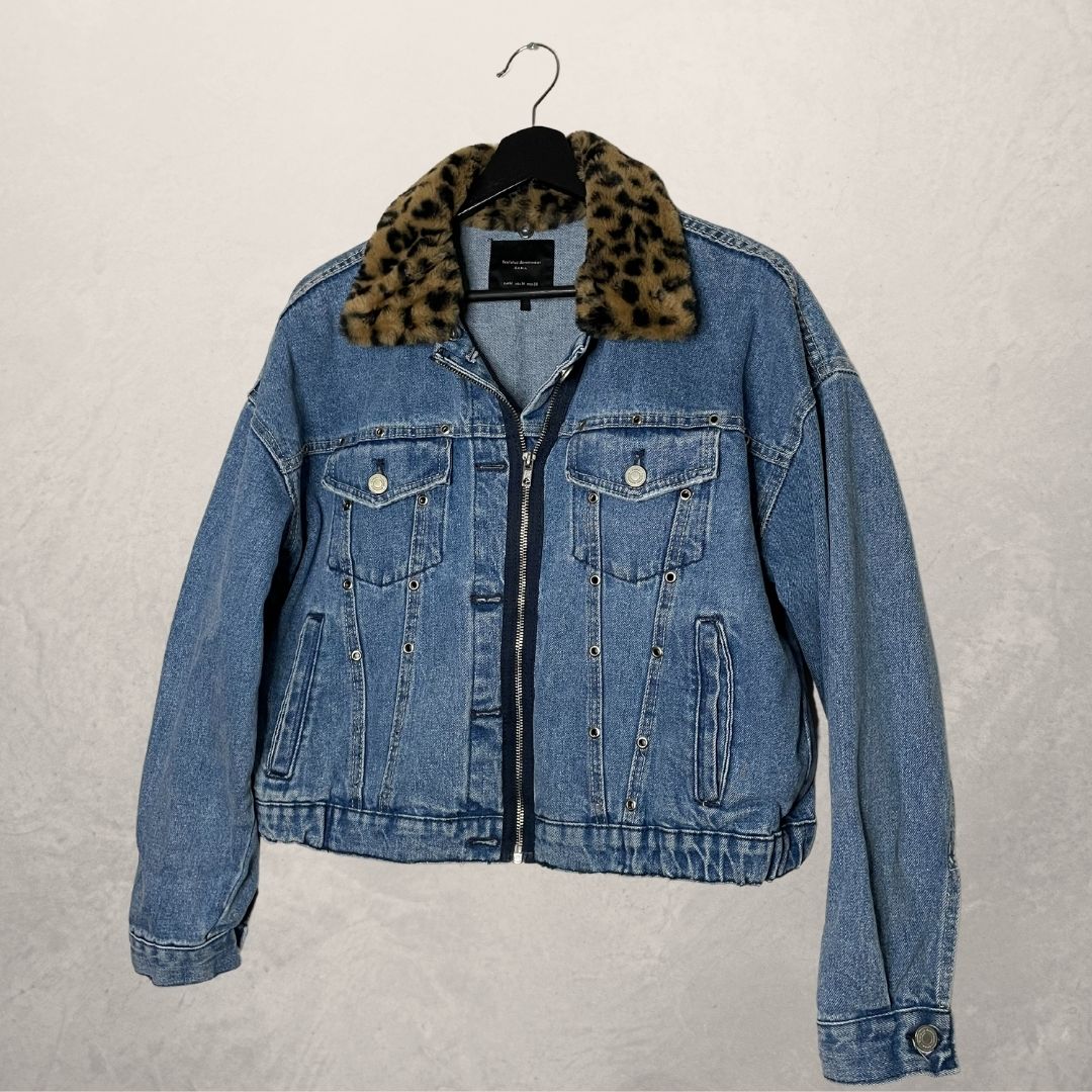 ZARA retro spijkerjack MAAT MEDIUM
