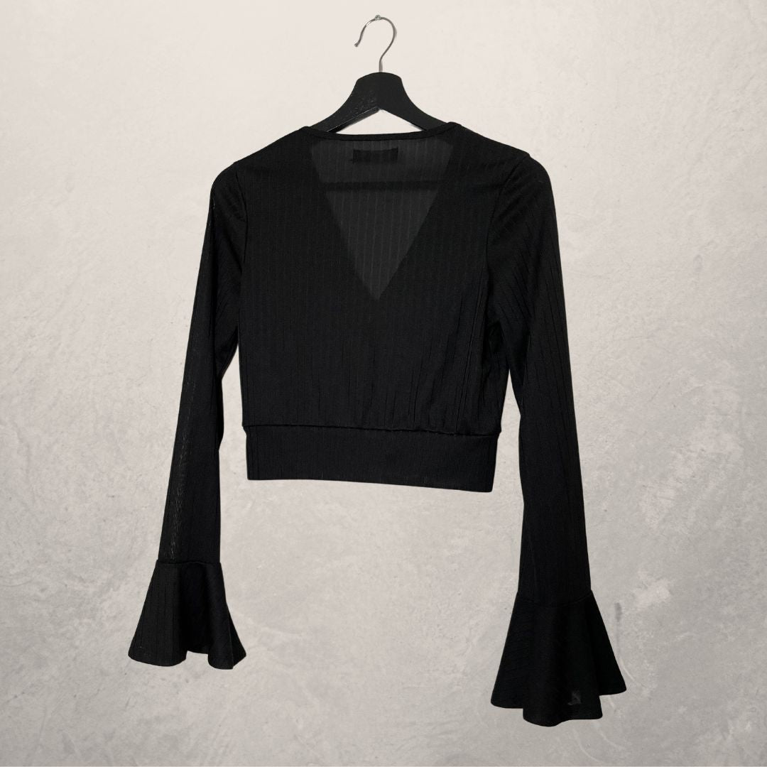 EVEN&ODD Black long sleeve top SIZE Medium