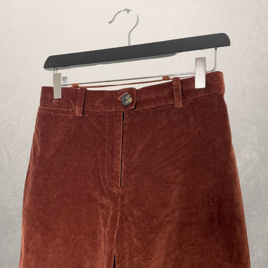 WILFRED retro corduroy wijd uitlopende broek MAAT SMALL