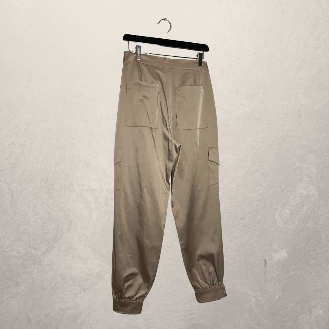 ZARA beige cargobroek MAAT Small