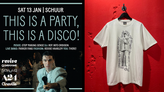 Revive Haarlem exclusive Talking Heads pop-up shop & after party at the Schuur Haarlem