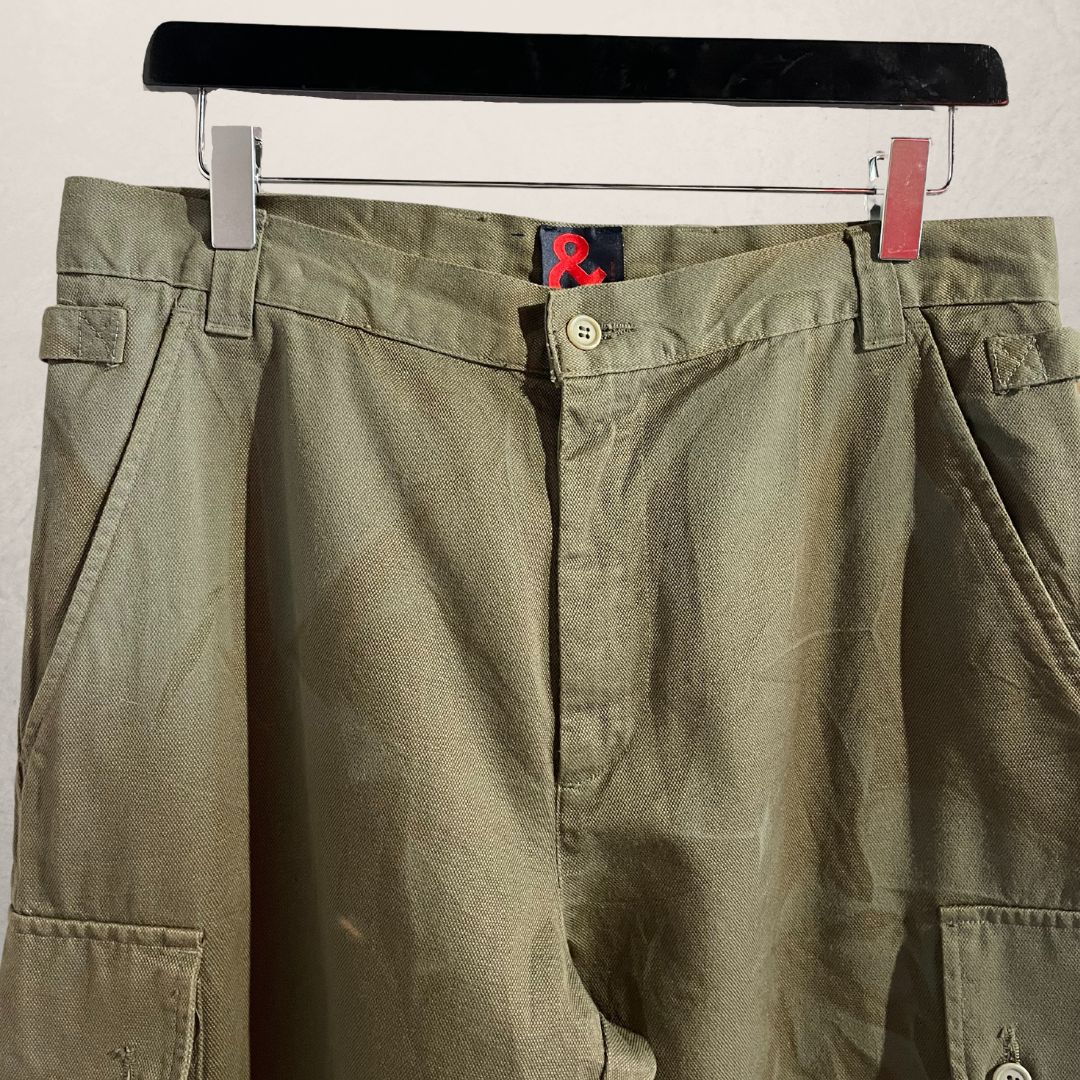 Vintage Dolce & Gabbana green cargo pants S/M