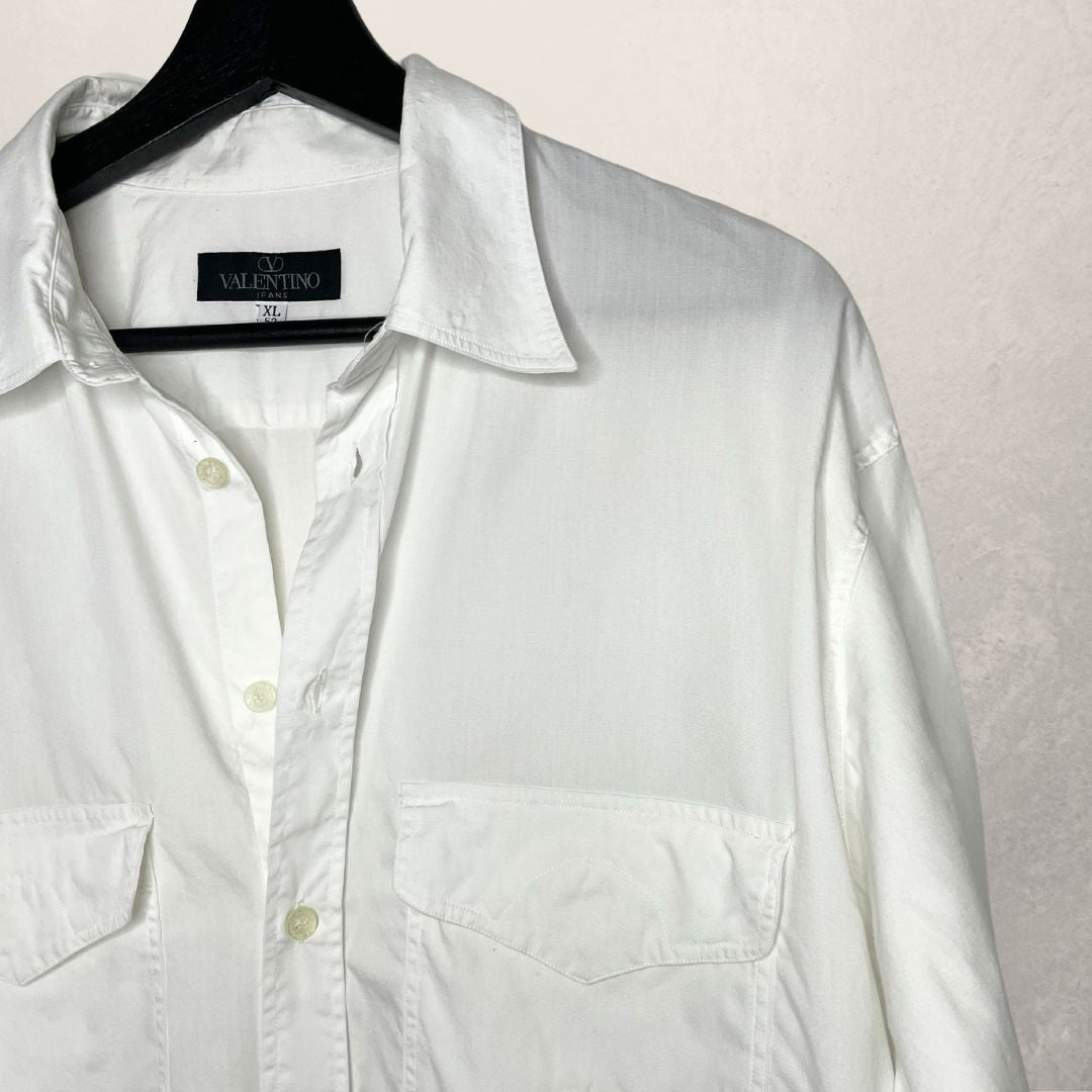 Vintage Valentino white shirt XL