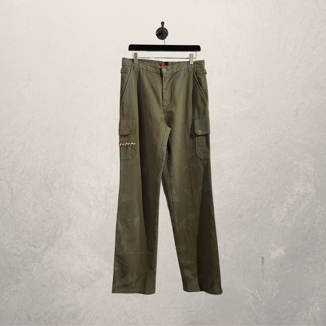 Vintage Dolce & Gabbana green cargo pants S/M