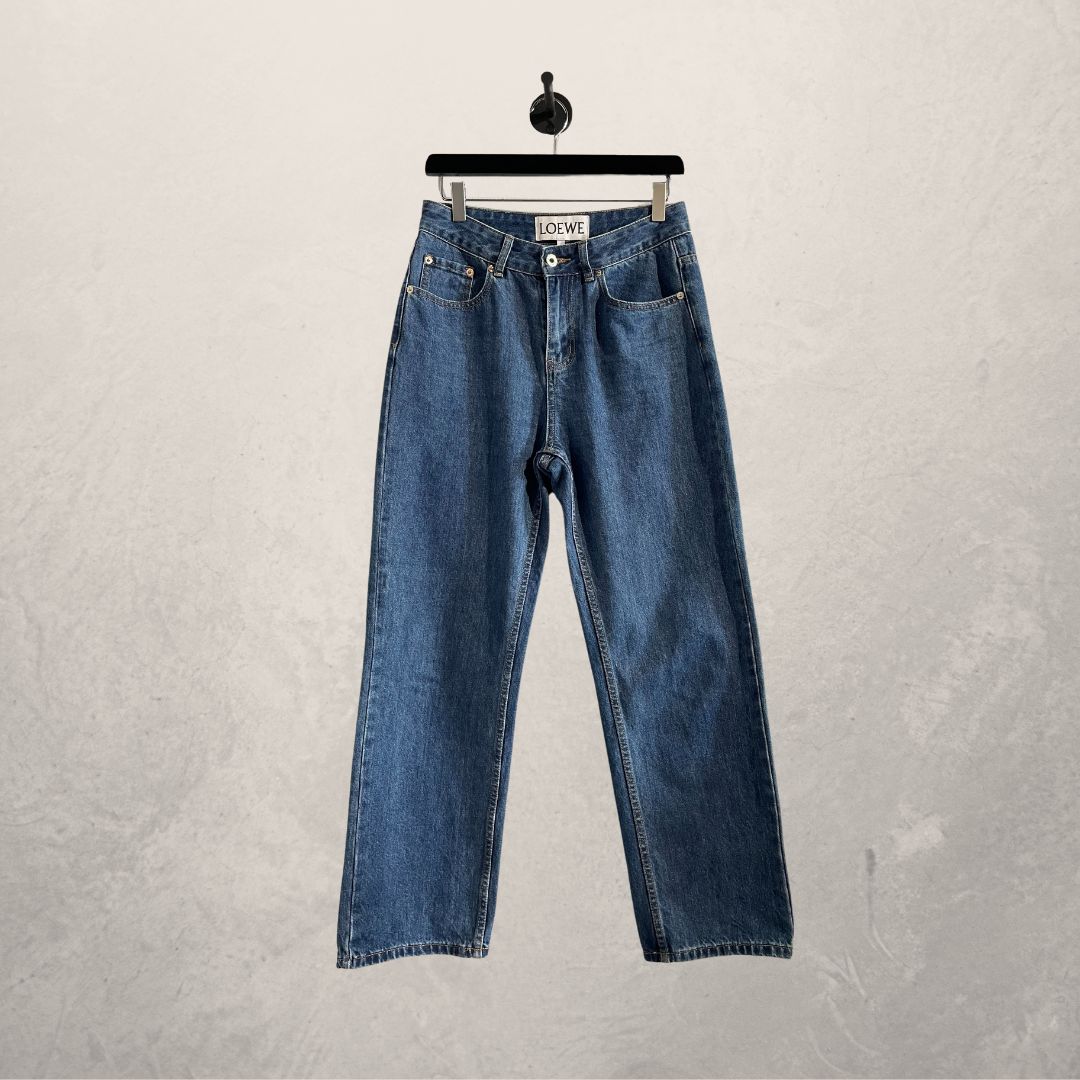 LOEWE denim monogram pants 38