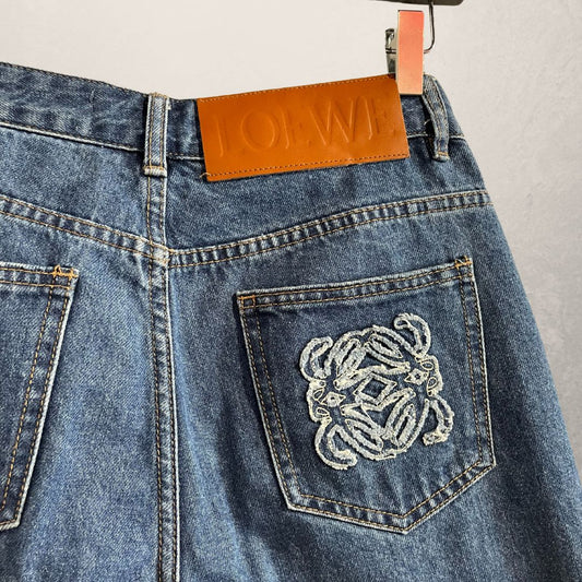 LOEWE denim monogram pants 38