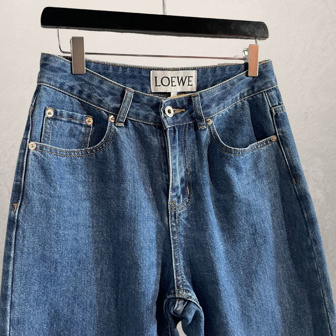 LOEWE denim monogram pants 38