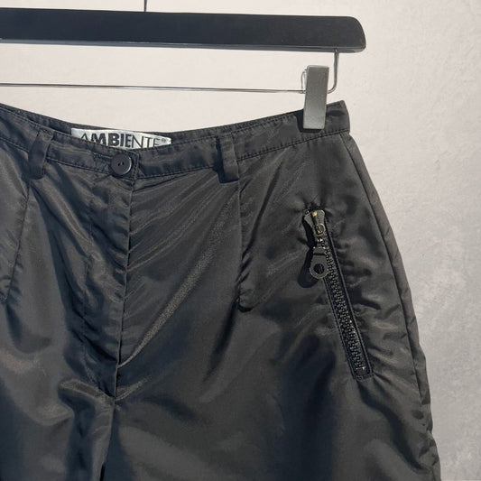 Ambiente black nylon shorts S