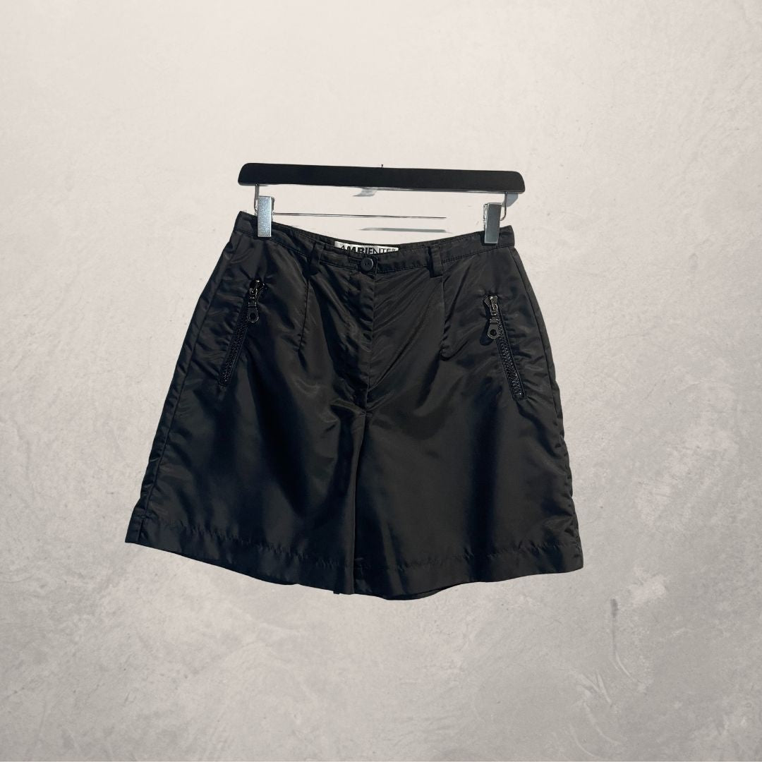 Ambiente black nylon shorts S