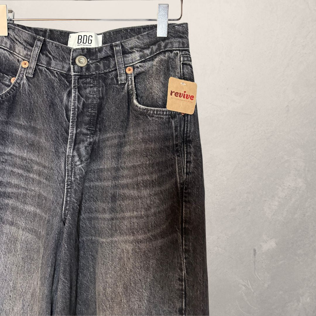 BDG grey wash wide jeans 24x32