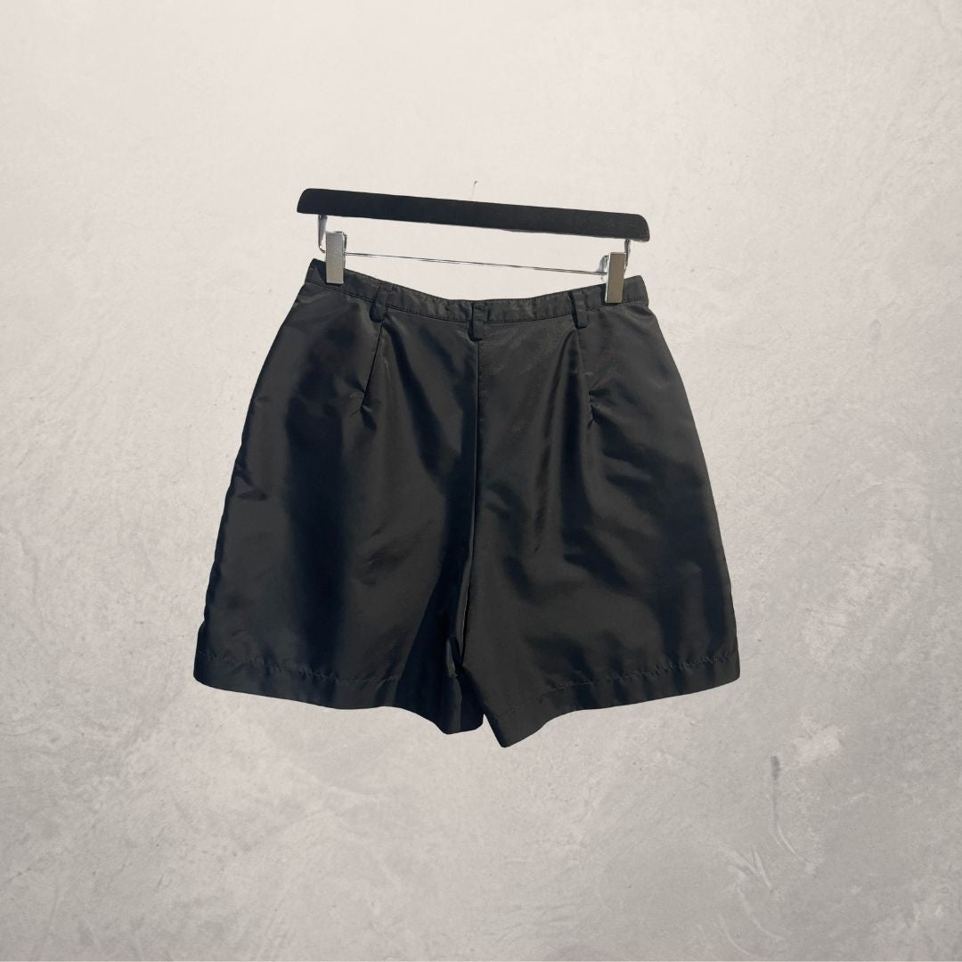 Ambiente black nylon shorts S