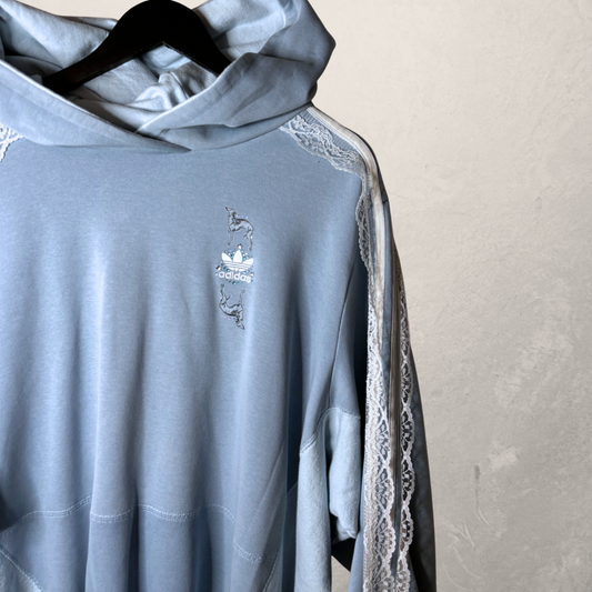 Adidas	Lichtblauw	Katoen	Hoodie met details	Oversized hoodie L- by	Aida Sans Fin