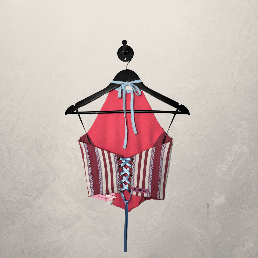 Adidas	Berry pink	Cotton & elastane corset top OS- by	Aida Sans Fin