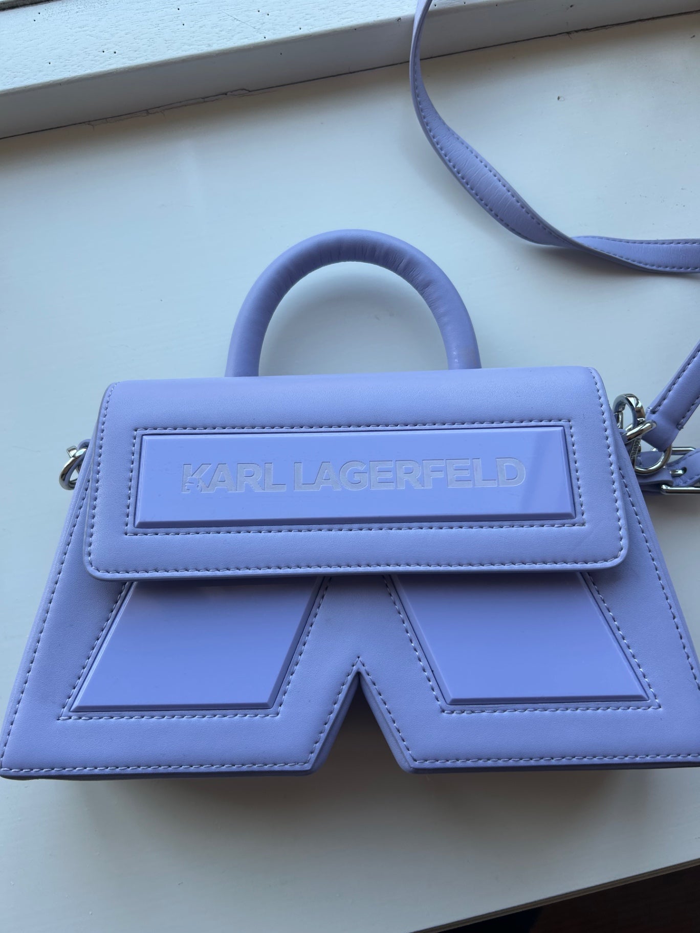 Karl Lagerfeld lilac crossbody bag 30
