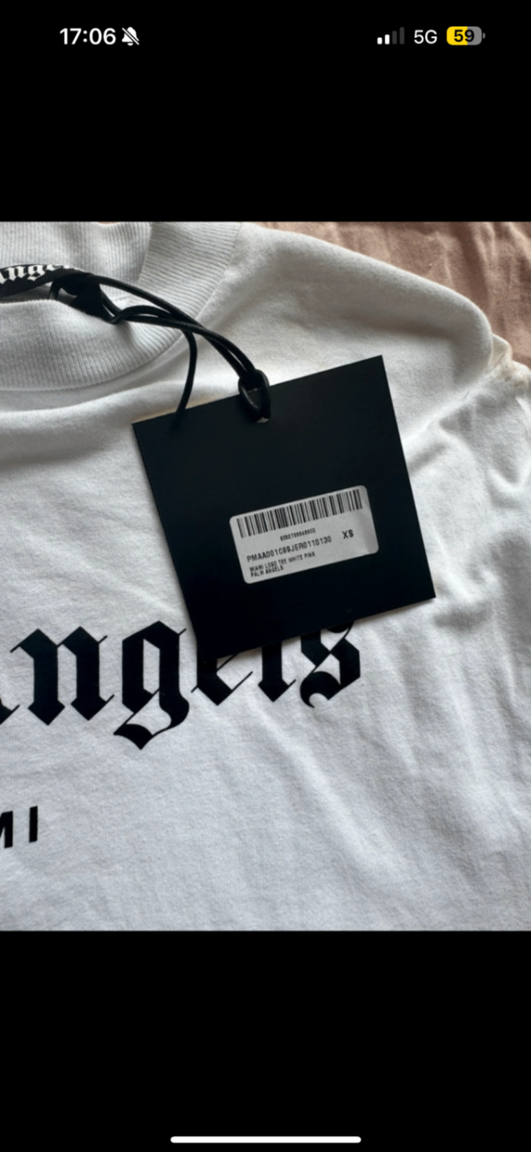 Palm Angels Miami white t-shirt XS