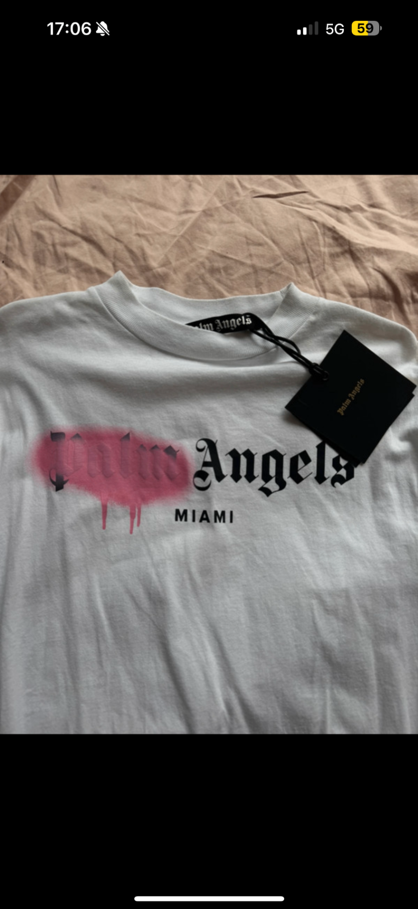 Palm Angels Miami white t-shirt XS