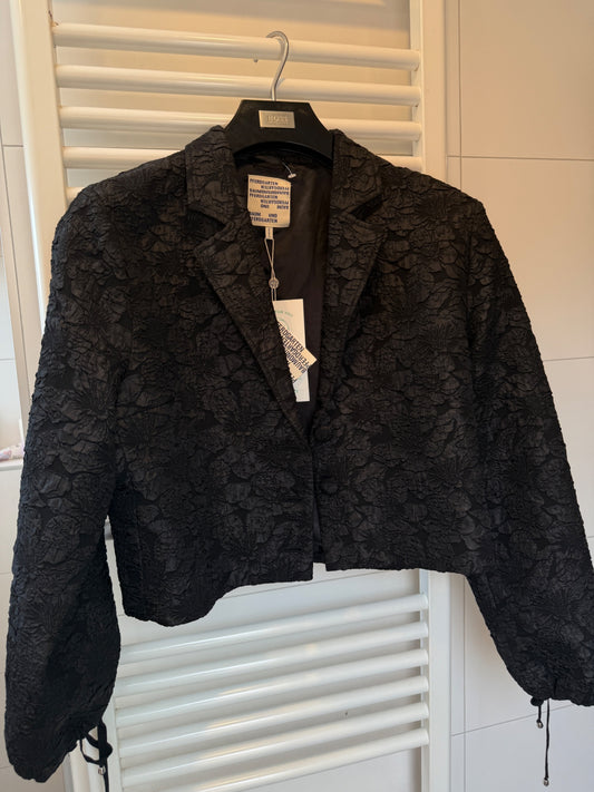 Baum und pferdgarten black crop blazer top S