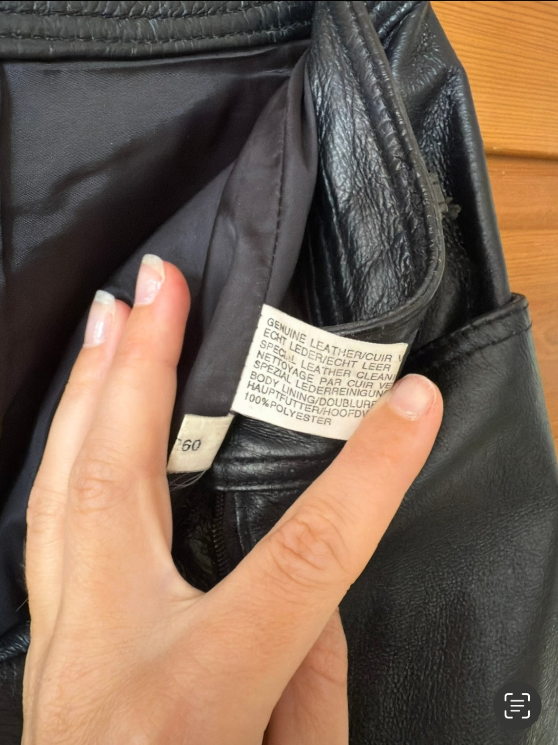 Vintage black leather pants 36