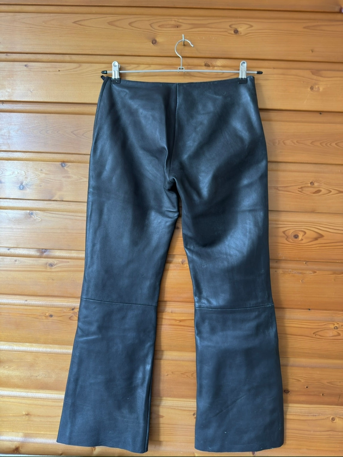 Vintage black leather pants 29