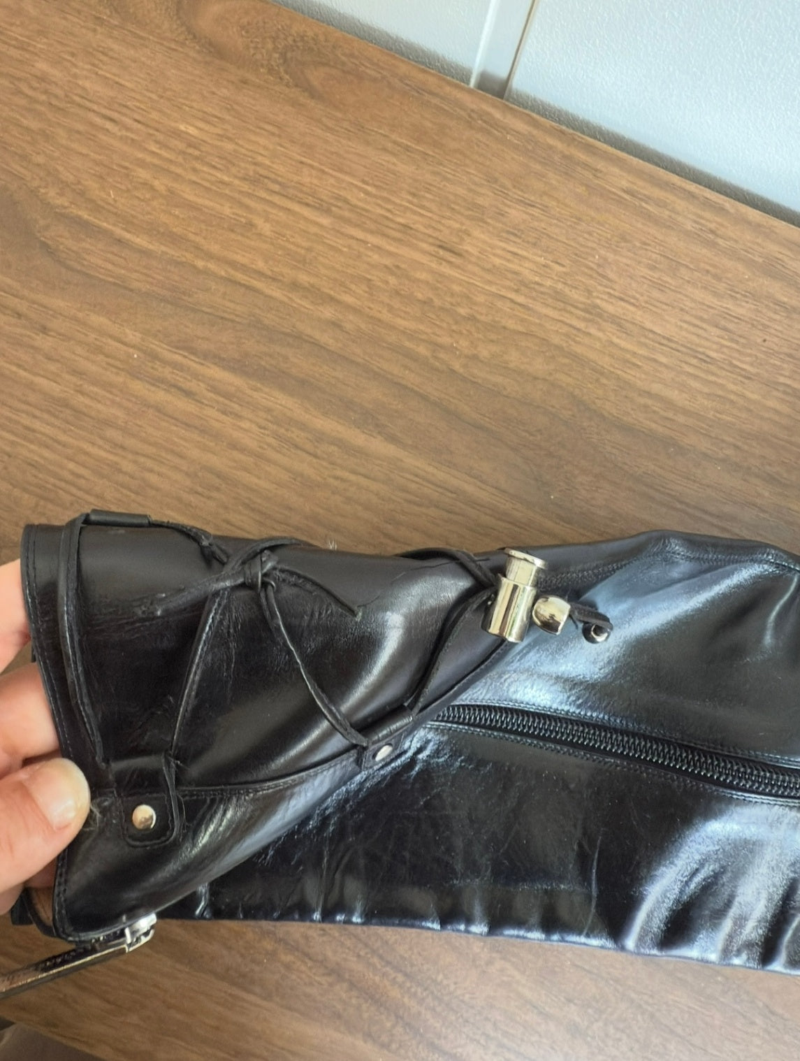 Luciano Padovan black heeled boots 37