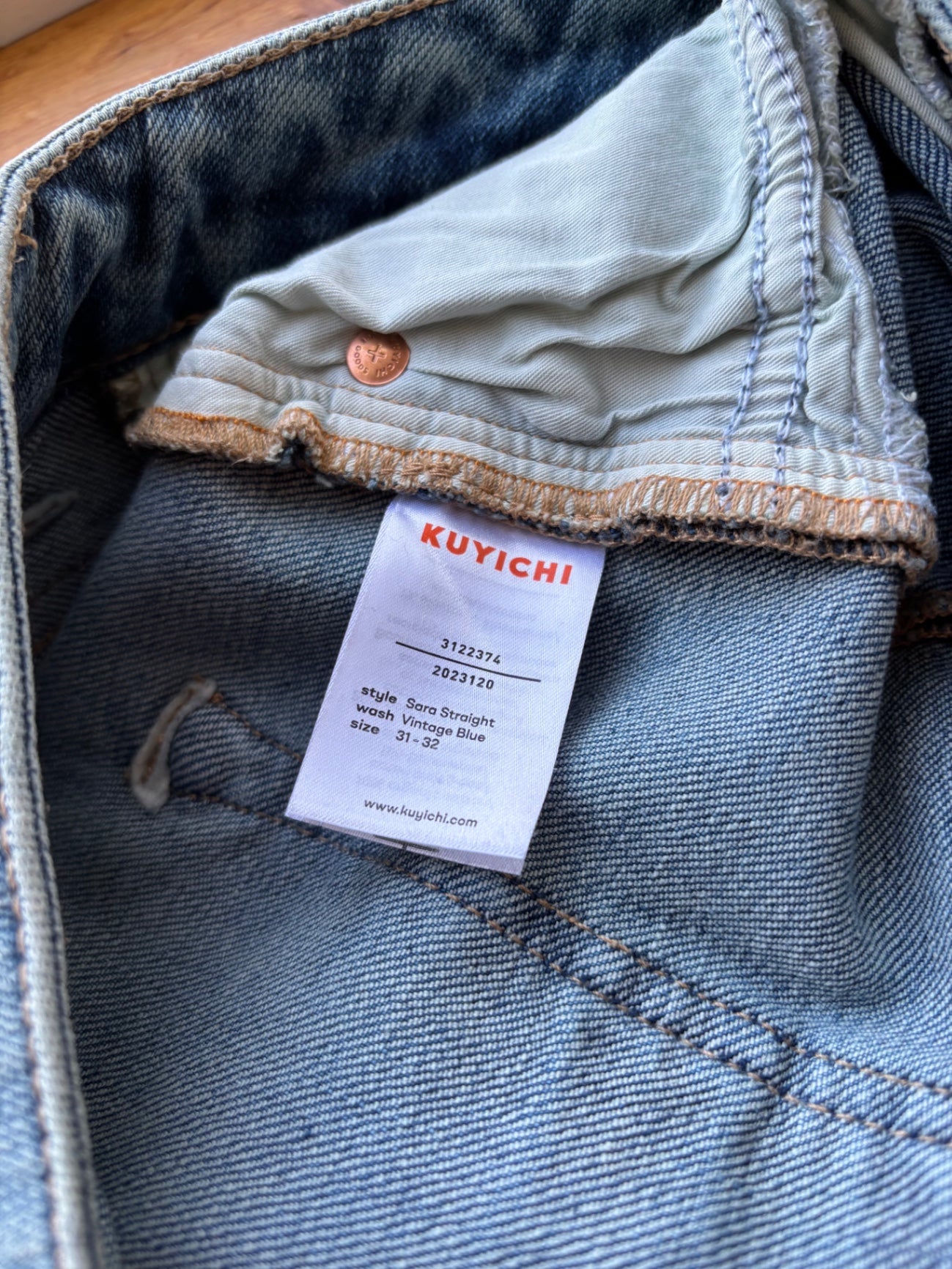 KUYICHI Vintage Blue denim pants 31-32